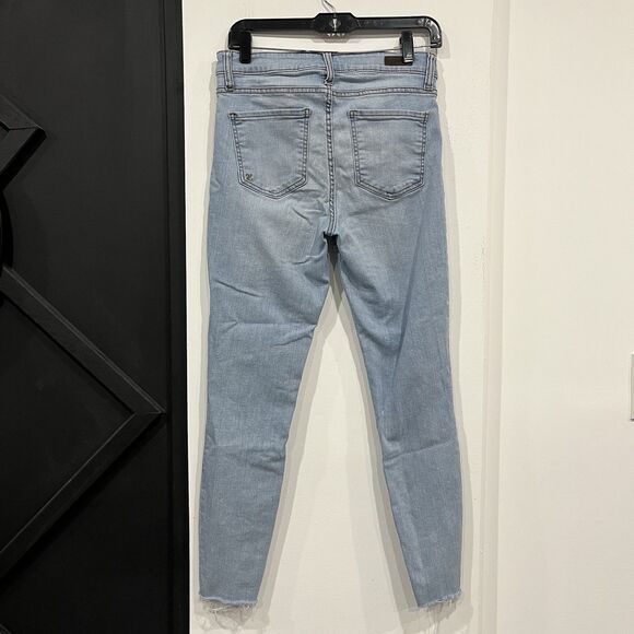 Kut From The Kloth Fab Ab Ankle Skinny Jeans Distressed Light Wash Size 4 - Picture 5 of 10